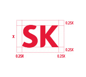 SK로고마크의 공간 규정 B안 예시